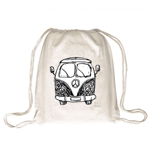 Kombi Van- Drawstring Backpack  Thumbnail