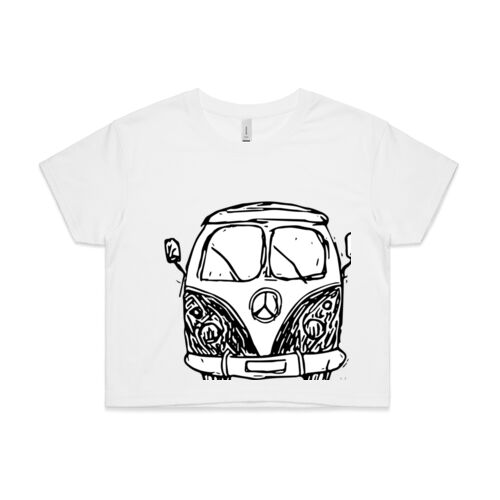 Kombi Van- Women's Crop Tee Thumbnail